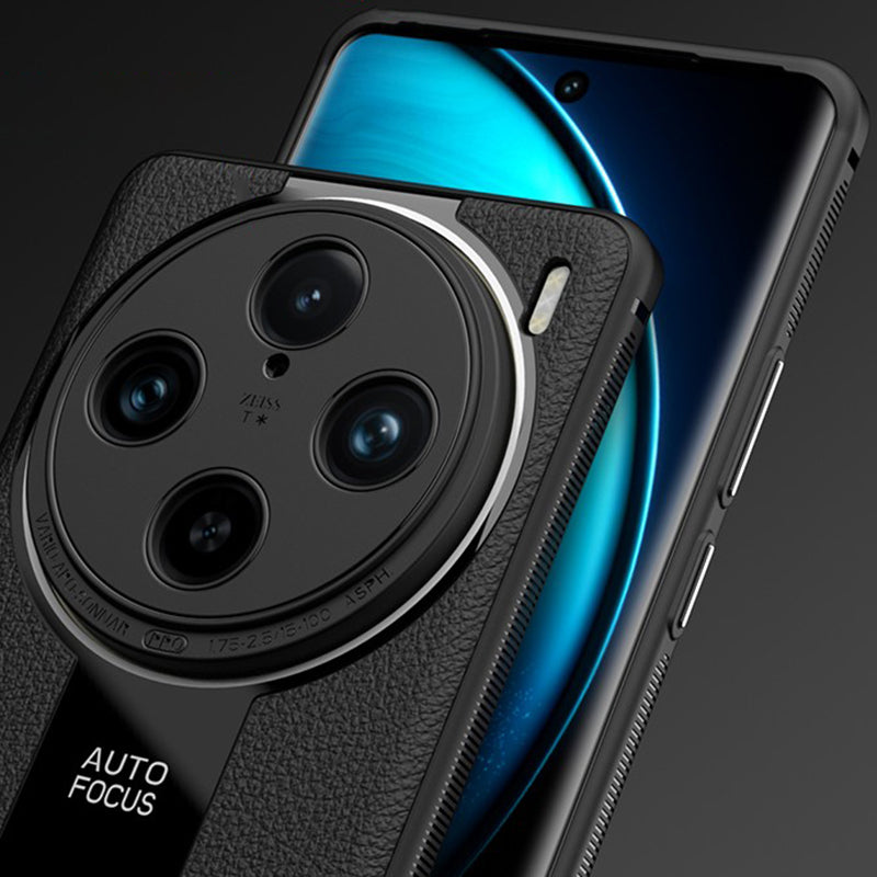 Q.COO For vivo X100 Pro 5G Cell Phone Case PU Leather+TPU+Acrylic Anti-slip Back Cover Q.COO For vivo X100 Pro 5G Cell Phone Case PU Leather+TPU+Acrylic Anti-slip Back Cover